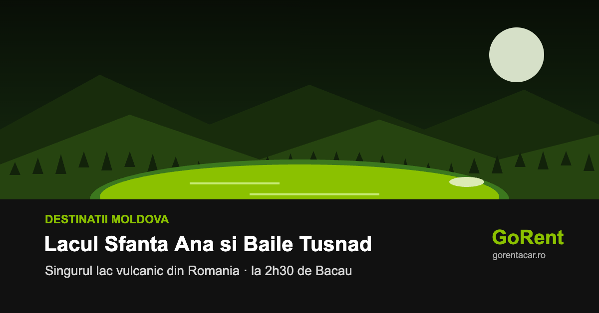Lacul Sfanta Ana si Baile Tusnad cu masina inchiriata din Moldova. Ghid de road trip 2026